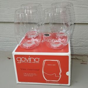 Govino Go Anywhere Wine Glass Set of 4 Shatterproof